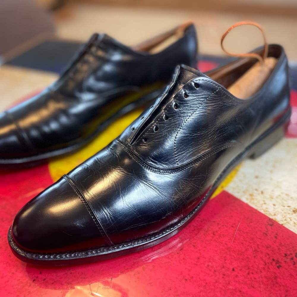 Allen Edmonds Black Park Avenue 11.5 *Conditioned, Shined, and New Top Lift*